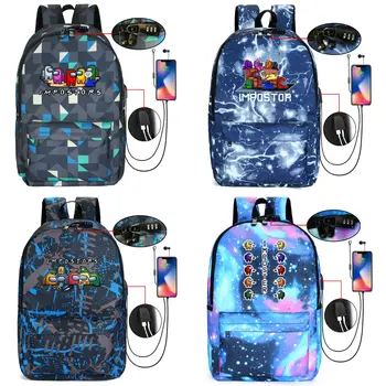 

Among Us Game Printing Backpack Men And Women Schoolbag Student's Backpack For Boys Girls