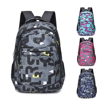 

Waterproof and wear-resistant elementary school backpack fashion middle school student school bag college style