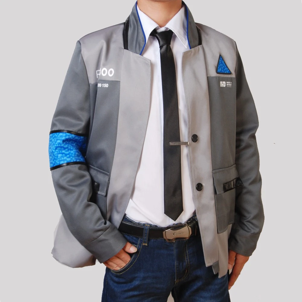 Costumes Reenactment Theatre Become Human Rk800 Connor Cosplay Costume Set Jacket Coat Shirt Tie Detroit Clothing Shoes Accessories Vishawatch Com - detroit become human roblox shirt