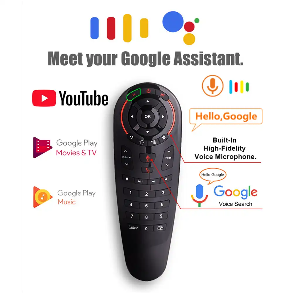 Calvas 2.4Ghz Wireless Air Mouse Bulit-in battery MINI USB Keyboard Remote Control for smart TV set-top boxes PC game consoles