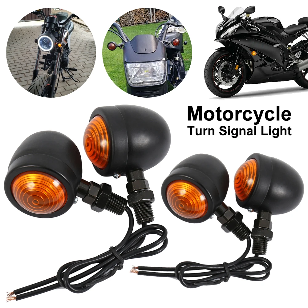 

Универсальные светодиодные сигналы поворота для мотоциклов, Длинные Короткие Индикаторы поворота, аксессуары янтарного цвета