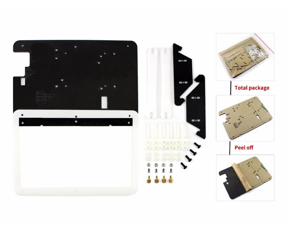 Двухцветная Кольцевая вспышка чехол/крышка для Raspberry Pi 7 дюймов HDMI ЖК-дисплей