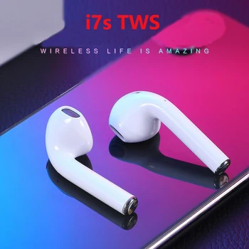 

TWS i7 Bluetooth Earphones Music Headphones Business Headset Sports Earbuds Suitable Wireless Earpieces All Smart Phone Dropship