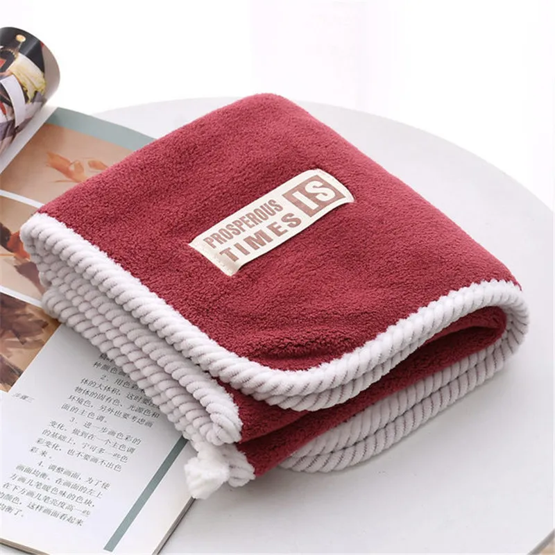 

35x75cm 70x140cm Absorbent Drying Bath Hair Towels Thick Microfiber Washcloth Swimwear Shower Coral Fleece Bath towel Cloth