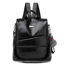 Противоугонный рюкзак женский стиль большой емкости рюкзак многофункциональная Женская модная сумка ретро Универсальная мягкая