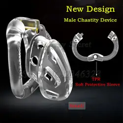 2020 новый дизайн открывающееся Кольцо мужское целомудрие устройство с 4 размерами Кольца для пениса, отверстие для отверстия для пениса
