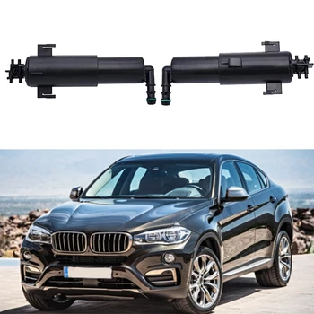 

1Pair head light lamp Headlight Washer Nozzle Cylinder Generic For-BMW X6 E71 2008-2014