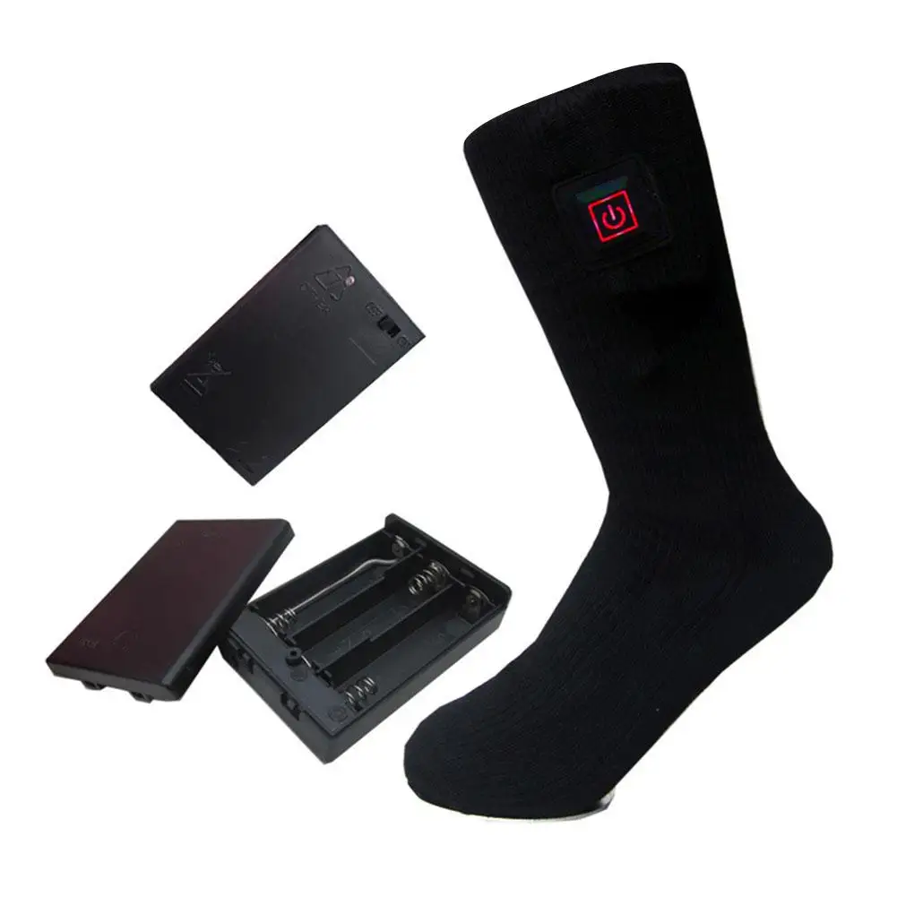 

Thick Warm Socks 4.5V Heated Electric Socks Rechargeable Battery Winter Outdoor Skiing Cycling Sport Warm Socks For Women Men