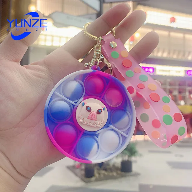 New Popit Mini Money Wallet Fingertip Toys Push Bubble Popite Pendant Bag Hot Sale Adult Decompression Toys Children Anti-Stress keychain bag 04