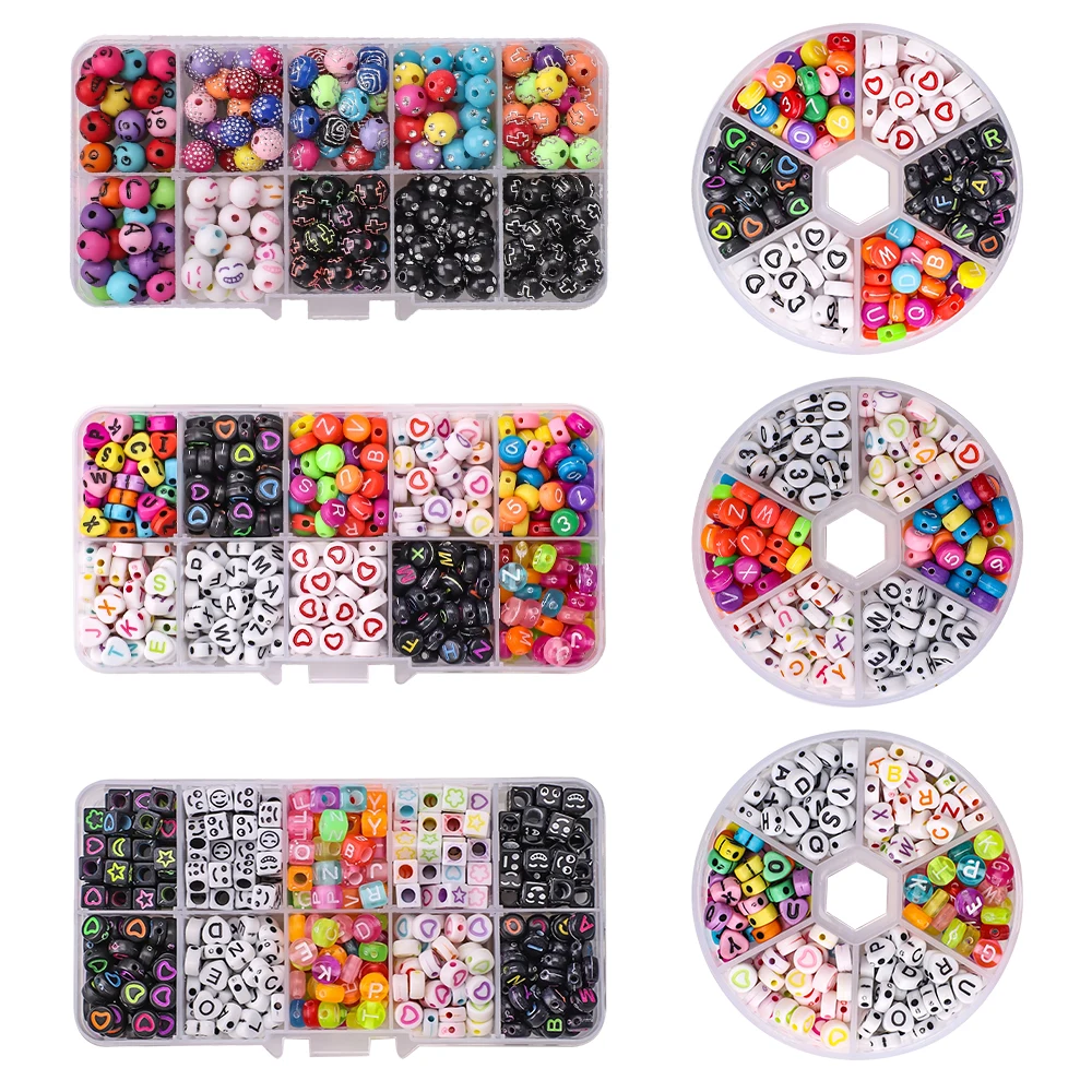 UOONY 35000 pcs Bracelet Beads for Jewelry Making Kit, Bead Craft Kit Set,  2mmGlass Seed Letter Alphabet Beads DIY Art and Craft with 2 Rolls of Cord  Elastic String and 10 Charms