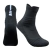 Haute qualité nouveaux hommes Sports de plein air élite basket-ball chaussette cyclisme Compression chaussettes coton serviette bas hommes ► Photo 3/6