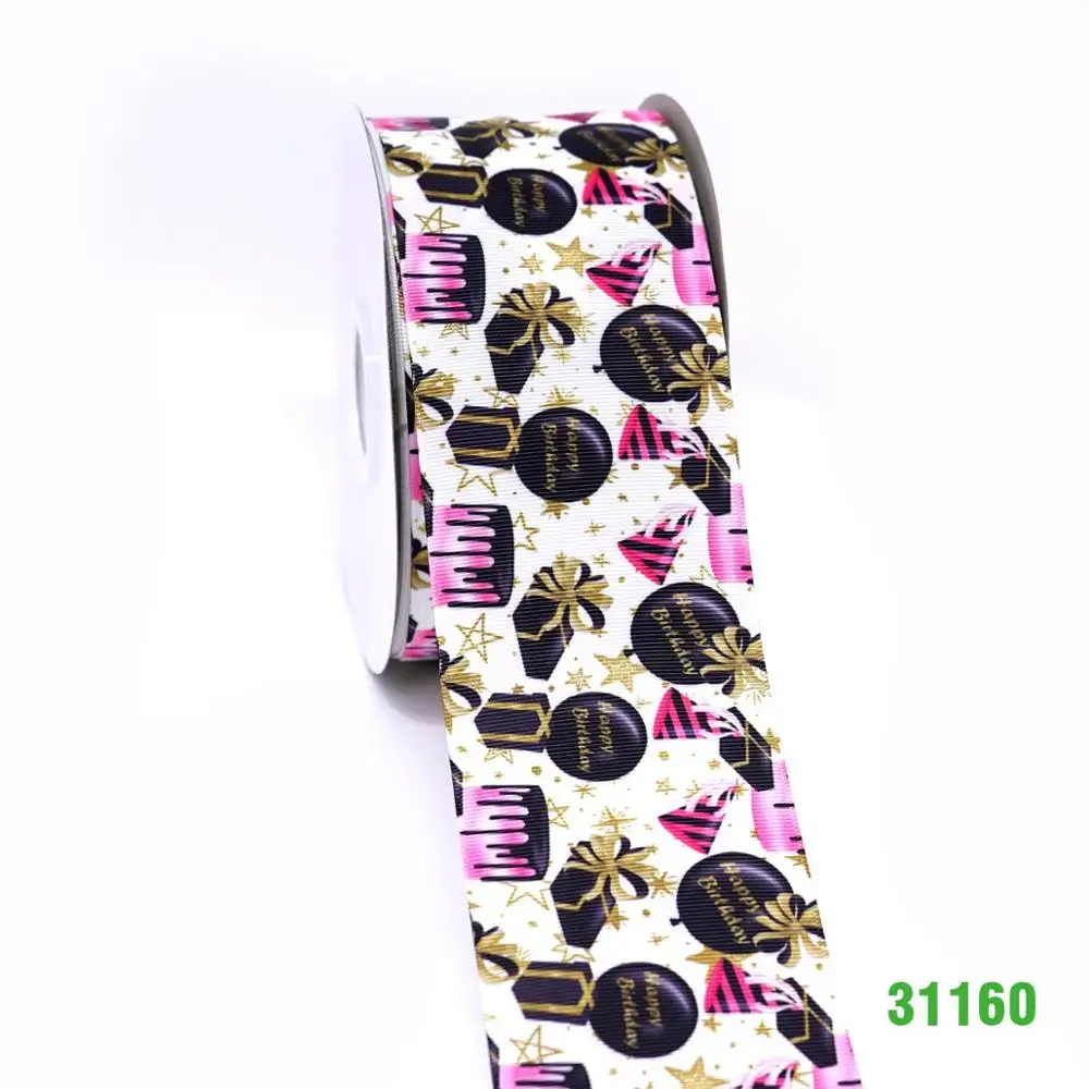 31160 Free shipping 50 yard cartoon printed grosgrain ribbon 31148 - Цвет: 31160