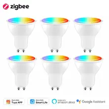 Zigbee 3.0 Smart Light Bulb 3.5W Dimmable Warm White 2700-6500K RGB Led Light Bulbs with Alexa Echo and Google Home Voice Control Gu10 Led Light Bulb Zigbee 3.0 Smart Light Bulb 3.5W Dimmable Warm White 2700-6500K RGB Led Light Bulbs with Alexa Echo and Google Home Voice Control Gu10 Led Light Bulb