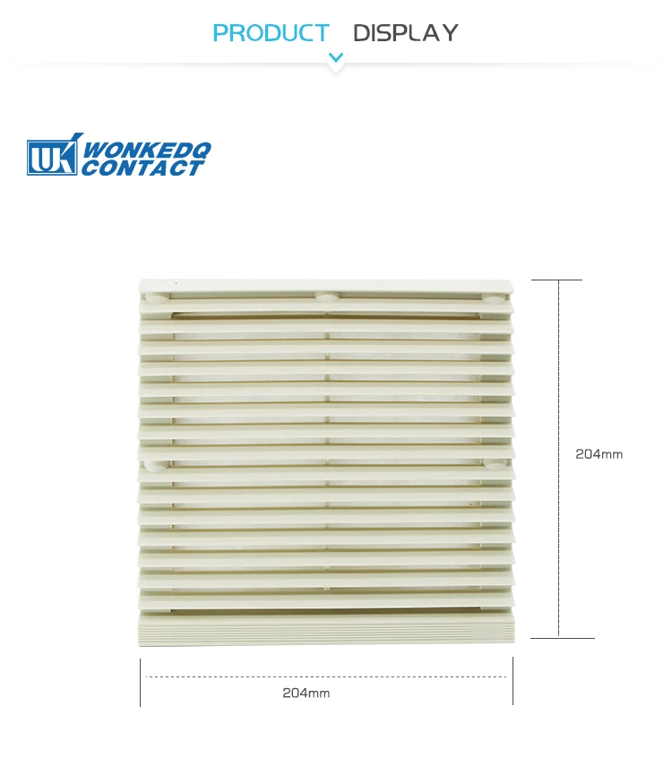 gabinete elétrico impermeável, ventilação de grade, sem