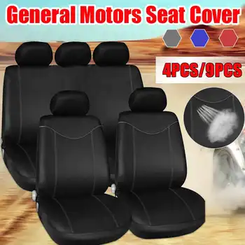 

4/9pcs Car Seat Covers Full Set Universal Auto Seat Protector Cushion Front Rear Cover Interior Accessories Vehicle Car Styling