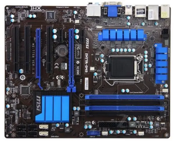 Оригинальная материнская плата MSI Z77A-G43 LGA 1155 DDR3 для процессора i3 i5 i7 32 Гб USB3.0 SATA3 Z77