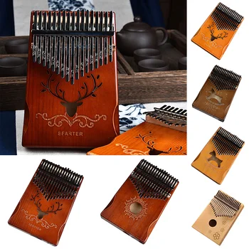 

Kalimba 17 Keys Thumb Piano Portable Solid Wood Finger Piano Instrument Christmas Gifts for Kids Finger Piano Musical