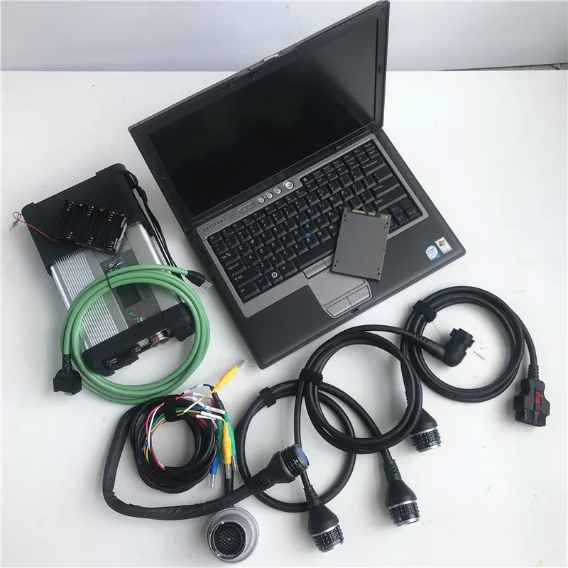 

MB Star C5 SD Connect with newest software V2023.12 diagnostic tool with D630 90% New Laptop Full set ready to work