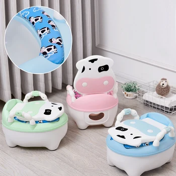 

Portable Baby Pot Cute Toilet Seat Children's Potty Training Seats Girl Toilet Bowl Pot Backrest Kids Training Pan Comfortable