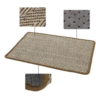 

Cat Scratching Post Mat For Cats Natural Sisal Protecting Furniture Foot Chair Protector Pad Climbing Tree Cat New