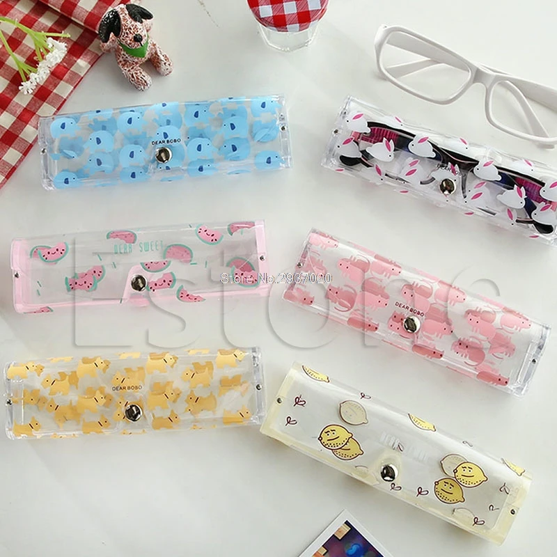 

Stylish Clear Transparent Plastic Soft Eye Glasses Protector Box Case Au13 19 Droship