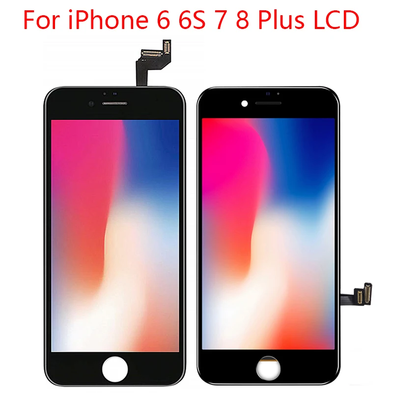 Qualità Aaa Adatta Per Display Lcd Iphone 7 100% Dead Pixel Sostituzione Pantalla Adatto Per Display Lcd Iphone 6 6S 7 8 Plus