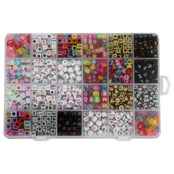 

Beads Set Children Toys Accessories Girls Mix Color Spacer Beads Kids DIY Bracelet Jewelry Making