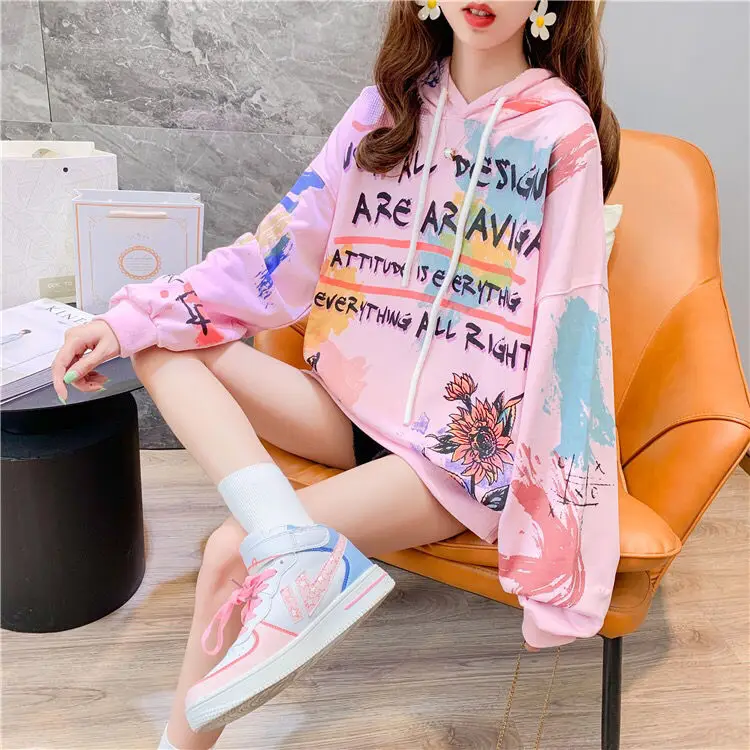 oversized cartoon hoodie