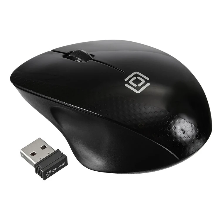 Мышь OKLICK 695MW, беспроводная, USB, черный