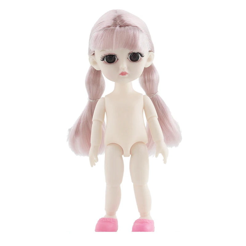 As picture 13 подвижных шарнирных кукол, игрушки 16 см, 3D глаза, мини BJD OB, кукла для маленьких девочек и мальчиков, обнаженное тело, модные куклы, игрушки для девочек, подарок - Цвет: As picture