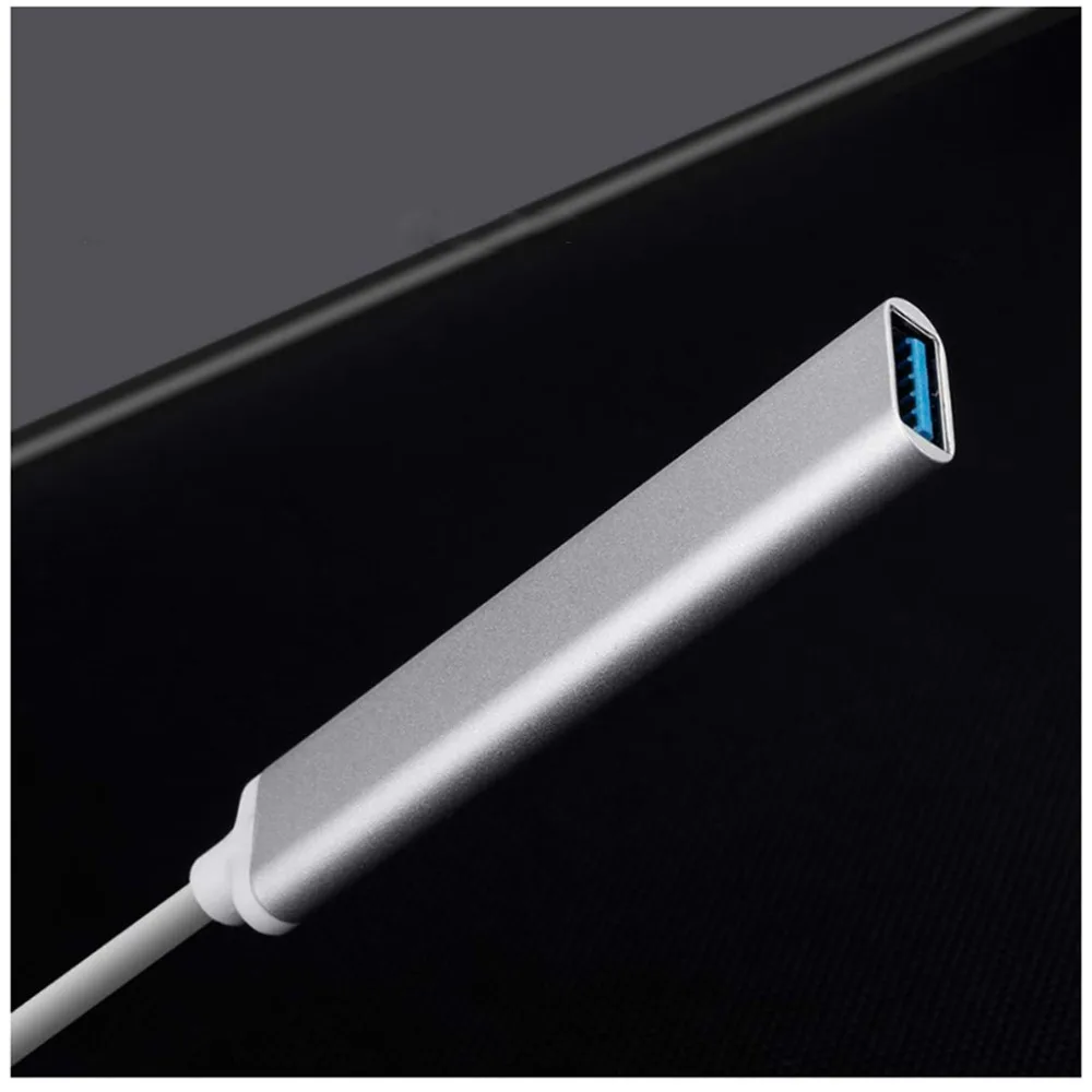 Тонкий легкий дизайн многофункциональный Тип C USB 3,0 до 4 порта Высокоскоростной USB 3,0 type C концентратор адаптер легко носить с собой 0927