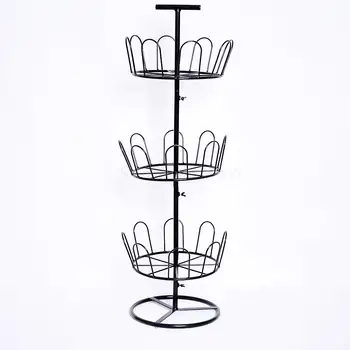 

Pure handmade wrought iron simple multi-layer creative shoe rack home European-style shoe cabinet rotating economical slippers
