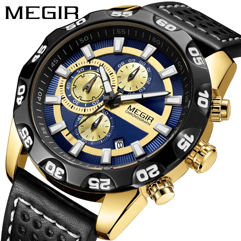

Mei gainer megir MEN'S Watch Fashion & Sports Versatile Watch Quartz Watch 2096