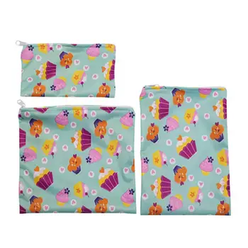

3pcs Reusable Snack Bag Waterproof Bread Sandwichbag Snack Bag Lunch Bread Pack For School Camping Work Travel Organizer Bags