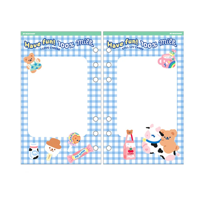 

Kawaii сменный блокнот A6 и журнал, 6 колец, блокнот, аксессуары, блокнот, блокнот, планировщик, органайзер, скетчбук