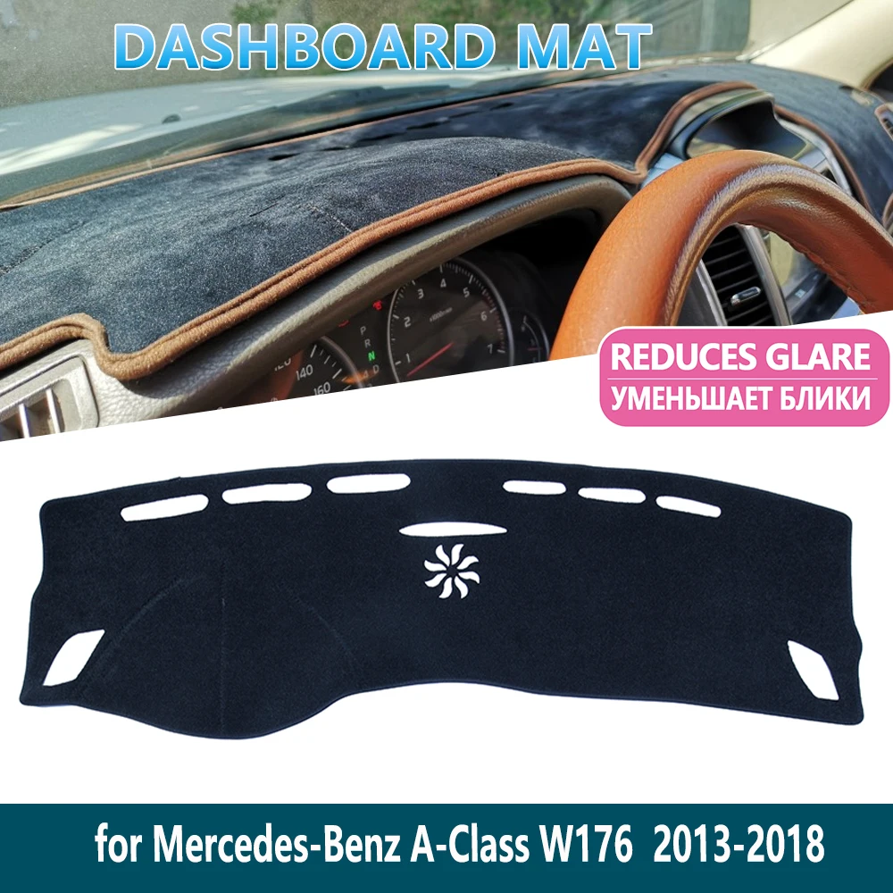 Для Mercedes Benz A-Class W176 A160 A180 A200 A45 2013-2018 коврик для приборной панели накладка