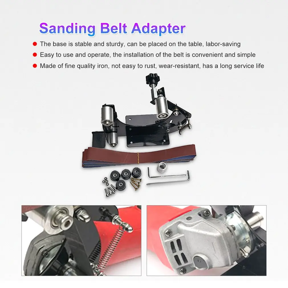 Electric Iron Angle Grinder Polisher Sanding Belt Adapter For 100/115/125/150 Grinder for Sanding Grinding Polishing Machine