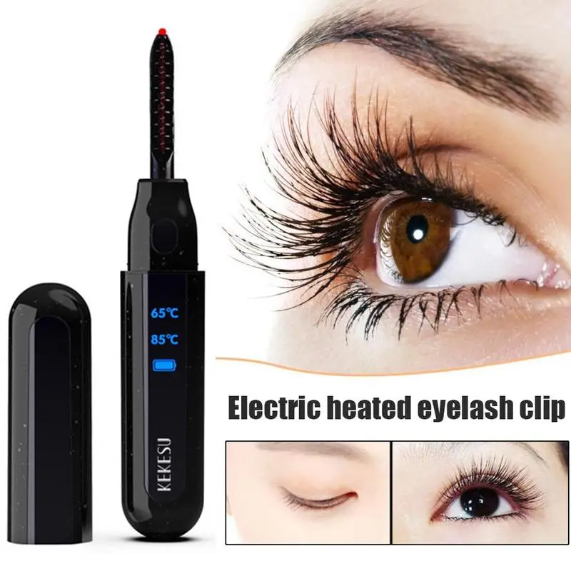 

Led Electric Eyelash Electric Eyelash Curler Long Lasting Adjustable Speed Portable Perm Heated Pen Eyelash Curler Makeup