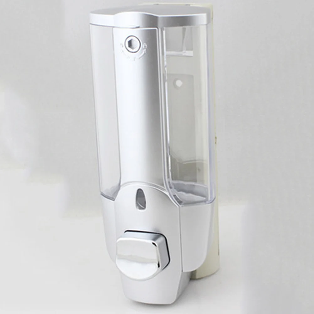 

Plastic Liquid Lotion Pump Wall Mounted Shampoo Home Decor Shower Storage Bathroom Manual Soap Dispenser