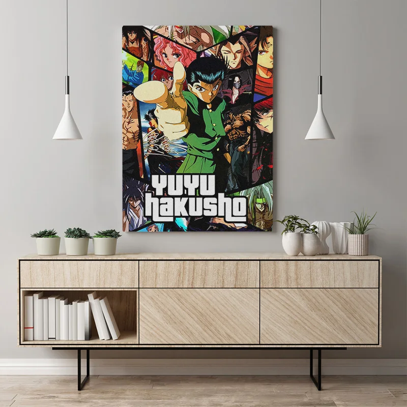 Настенный плакат модульные картины Yuyu Hakusho аниме печатная Картина на холсте Yusuke