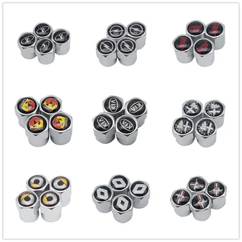 

100pcs Aluminum Wheel Tire Valve Caps for Honda accord CR-V XR-V FIT civic CIIMO Ford Focus kuga Fiesta Ecosport Mondeo AUDI BWW