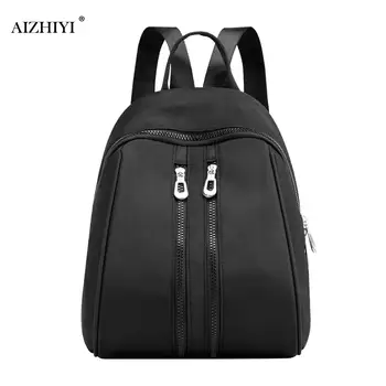 

Women Nylon School Backpacks Solid Students Girls Daily Travel Shoulder Bags Outdoor Shopping Accessaries Supplies