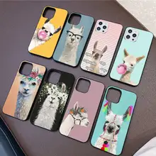 

Llama Alpaca pattern Phone Case For iPhone 11 8 7 6 6S Plus X XS MAX 5 5S SE 2020 XR 11 pro DIY capa
