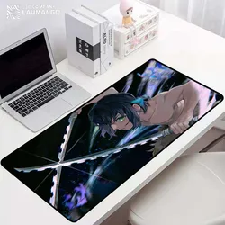 Demônio slayer kimetsu não yaiba computador mousepad gamer acessórios antiderrapante tapete de jogo tapete de mouse kawaii
