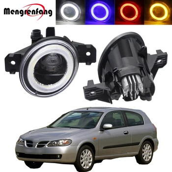 

2in1 Design Car 30W 8000LM LED Fog Light Assembly Angel Eye Daytime Running Lamp H11 12V For Nissan Almera 2/II (N16) 2001-2006
