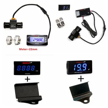 

Motorcycle Universal Koso Mini-3 (Air Temp+Time+Volt)/ Voltmeter / Tachometer Adapter / Thermometer Kit Digital Display Meter