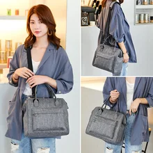 Новейшая модная женская сумка-холодильник, сумка для путешествий, Термосумка с карманами на молнии, сумка для ланча