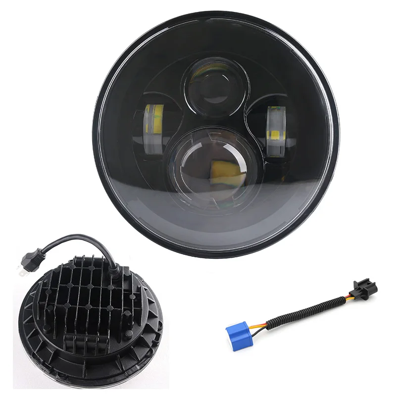 

7 Inch Round Super White LED Headlight for 2014-2019 Street Glide Special for Jeep Wrangler JK TJ LJ CJ, Hi-Lo Beam head light l