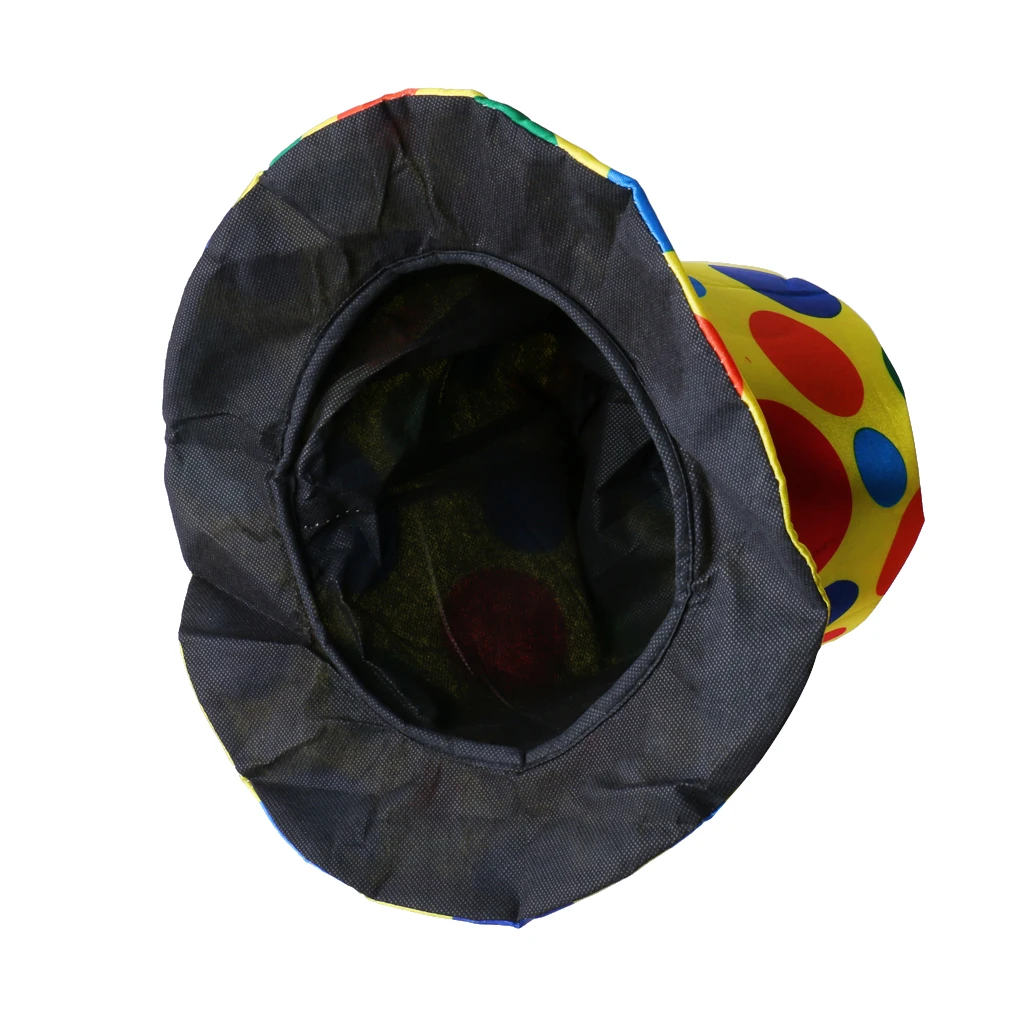 Pack of 2 Pieces Clown Jokers Jumbo Polka Dots Hat Necktie Christmas Fancy Dress Festival Costume