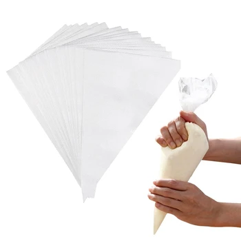 

200 Pcs Disposable Cream Pastry Bag Cake Icing Piping Decorating Tool Cupcake Decorating Piping Icing Bag